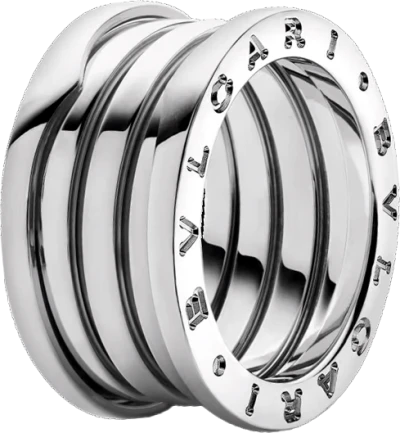 Кольцо Bvlgari B.Zero1 Four-Band White Gold (SIZE 53) 323556