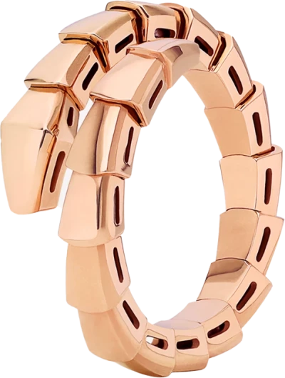 Кольцо Bvlgari Serpenti Viper Rose Gold (SIZE M) 358639
