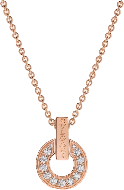 Подвеска Bvlgari Rose Gold & Diamonds 357312
