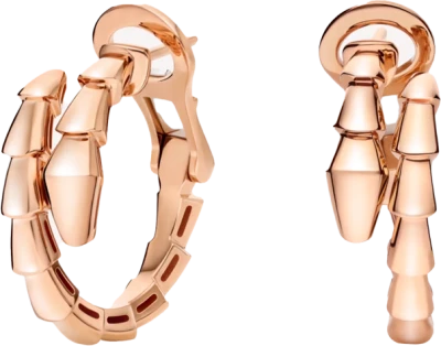 Серьги Bvlgari Serpenti Viper Rose Gold 361293