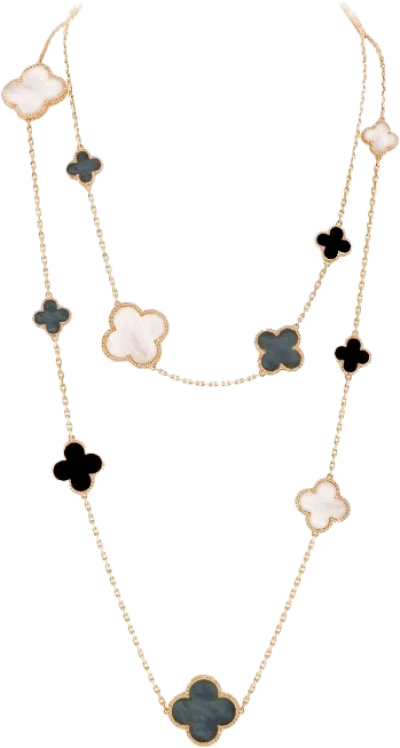 Колье Van Cleef & Arpels Magic Alhambra Long Necklace 16 motifs VCARD79400