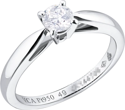 Кольцо Van Cleef & Arpels Bonheur solitaire 0.30 ct DVVS2 VCARA28849
