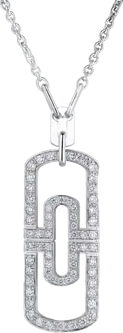 Кулон Bvlgari PARENTESI WHITE GOLD DIAMONDS PENDANT LARGE MODEL  BV PARENTESI (id 33037)