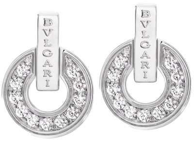 Серьги Bvlgari White Gold & Diamonds