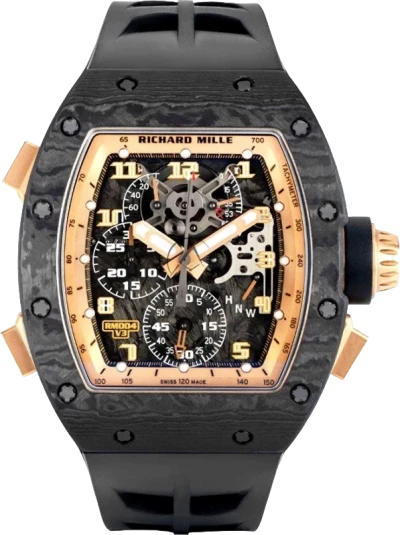Часы Richard Mille Carbon NTPT Split-Second Flyback Chronograph RM004 V3 (id 40930)