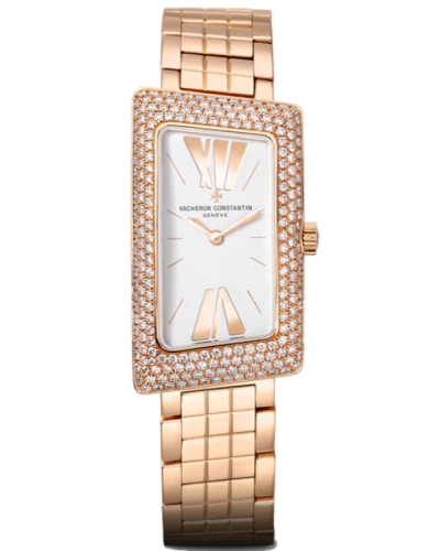 Часы Vacheron Constantin 1972 Cambree Small Model Paved Gold Bracelet 25515/U01R-9254